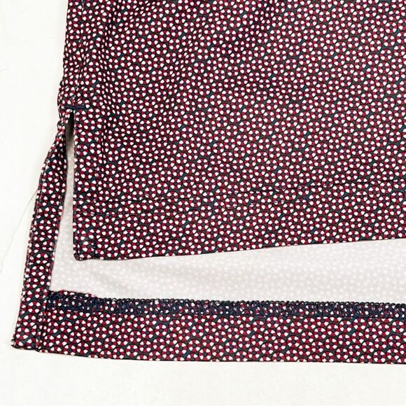 Peter Millar Summer Comfort Golf Red Blue Polka Dot Short Sleeve Polo Shirt XL - Picture 5 of 9